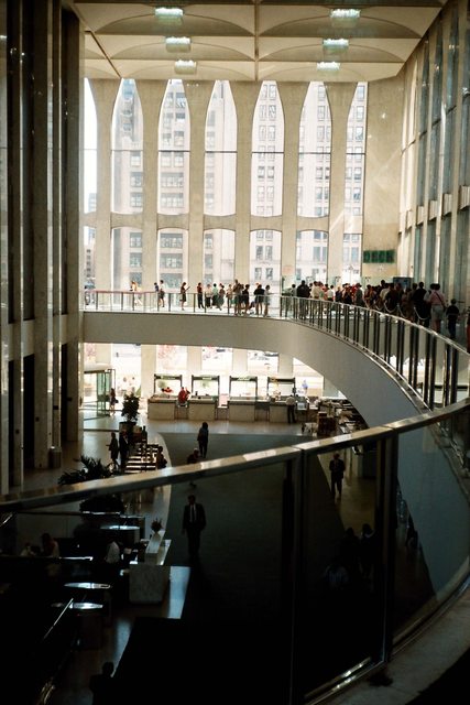 Inside the South Tower mezzanine